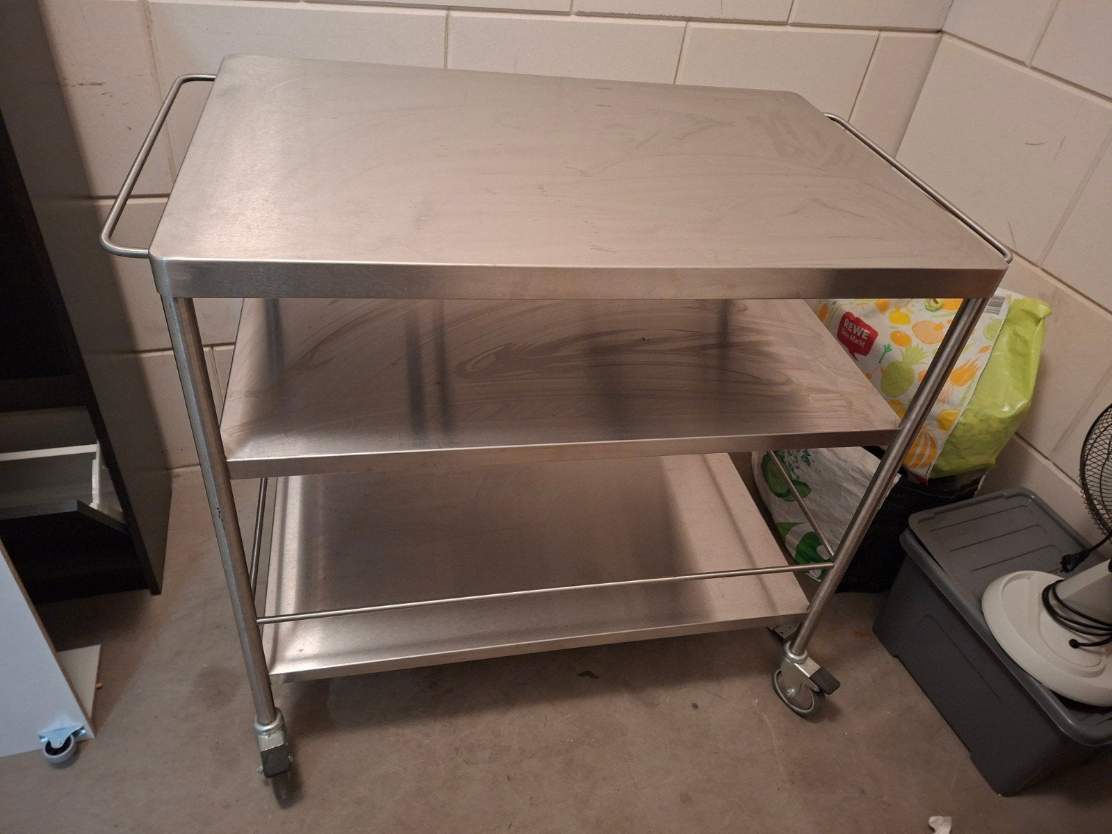 IKEA FLYTTA Keukentrolley RVS - Zo goed als nieuw, Ophalen, IKEA, Zo goed als nieuw, Metaal