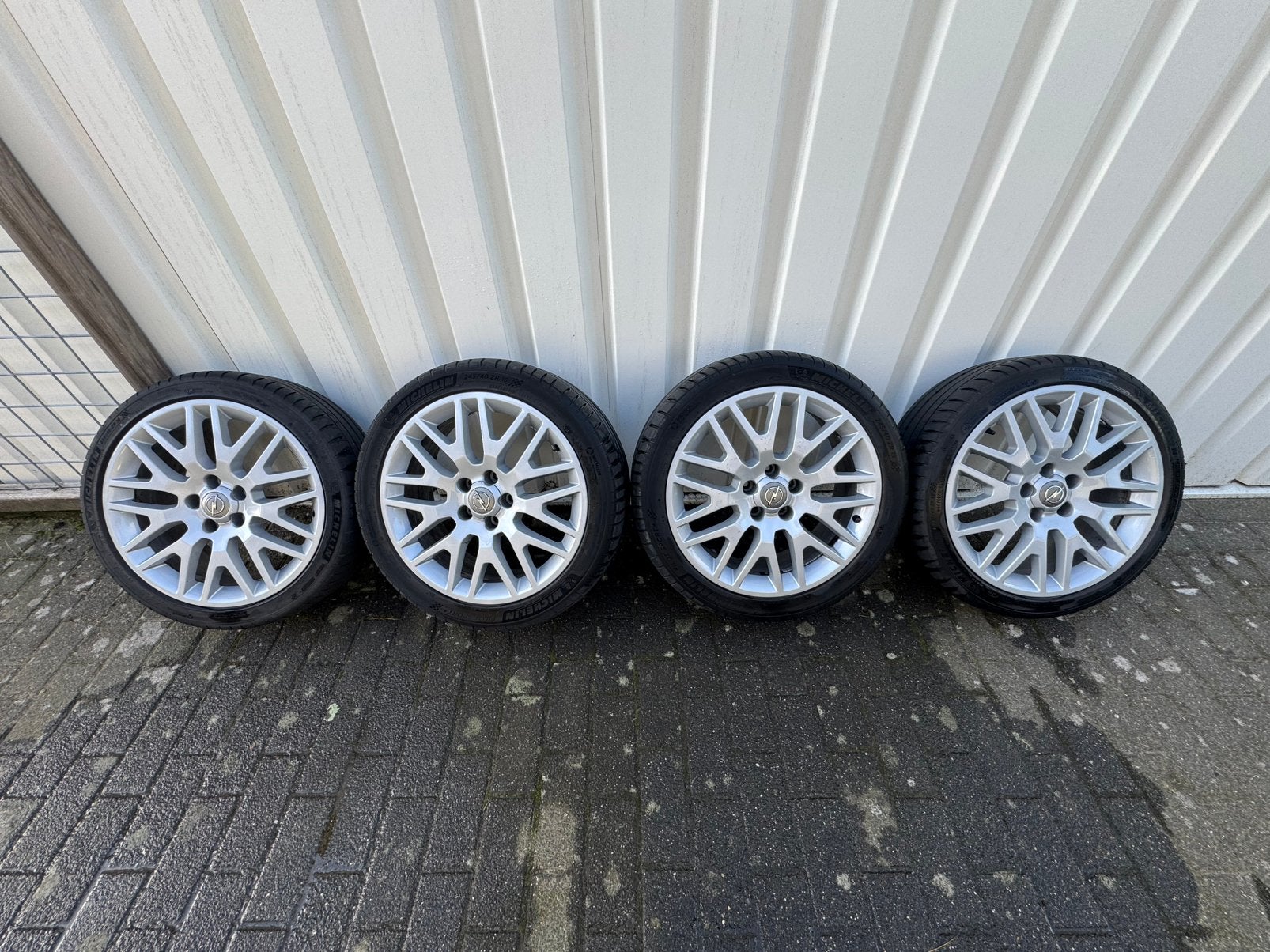 Opel Speedline velgen 5x110 18 inch, Ophalen, 18 inch, Velg(en), Zomerbanden