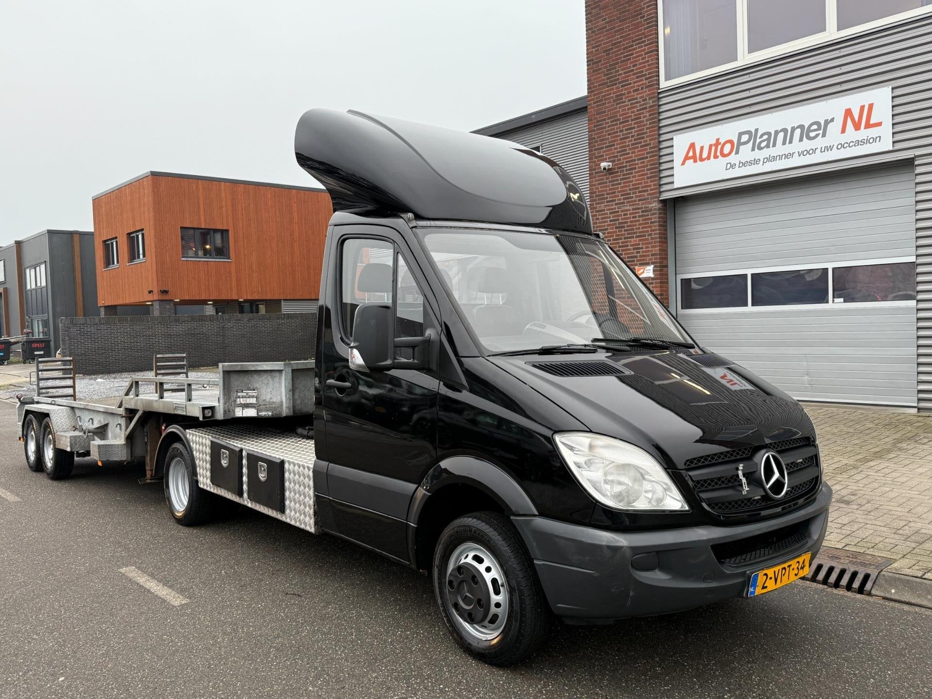 Mercedes-Benz Sprinter 519 3.0 CDI! Incl. Dieplader Oplegger, Auto's, Euro 5, Gebruikt, 190 pk, Bedrijf