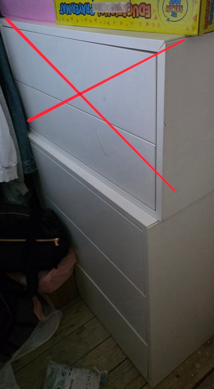 1x IKEA EKET ladekast wit met druksysteem, Ophalen, Strak modern tijdloos, 50 tot 100 cm, Zo goed als nieuw