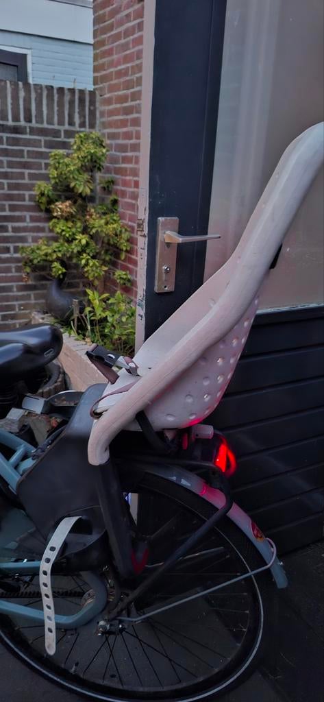 Yepp fietsstoeltje - Wit, Achterzitje, Yepp, Ophalen of Verzenden, Gebruikt