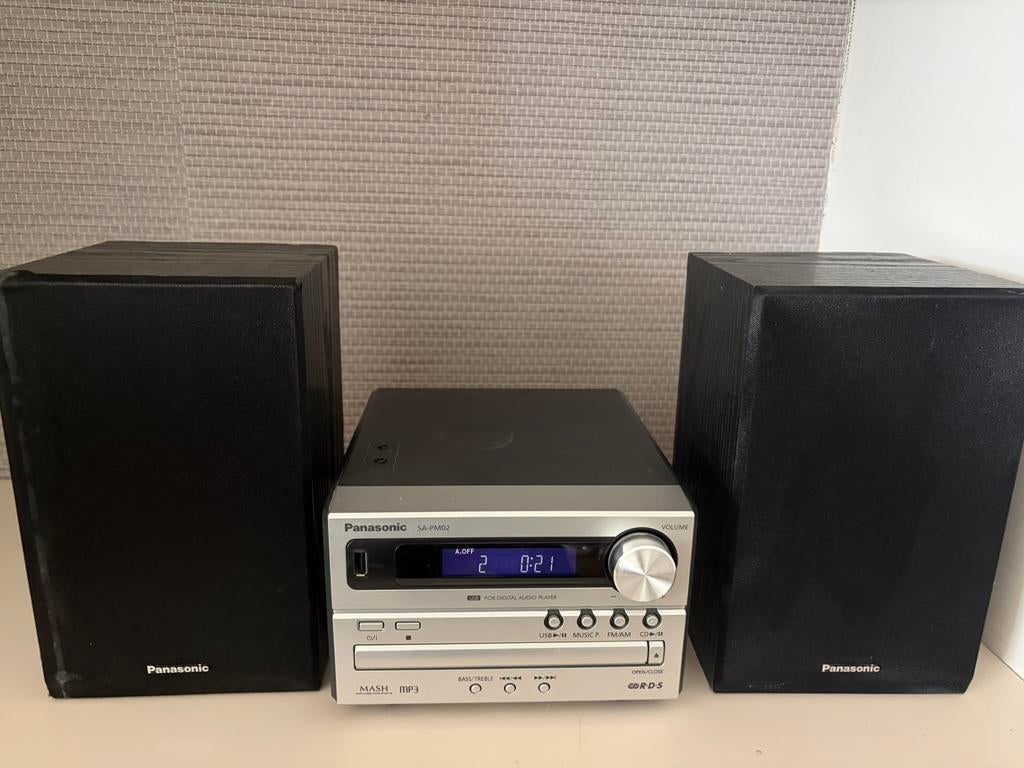 Panasonic stereo set, Microset, Tuner of Radio, Zo goed als nieuw, Ophalen