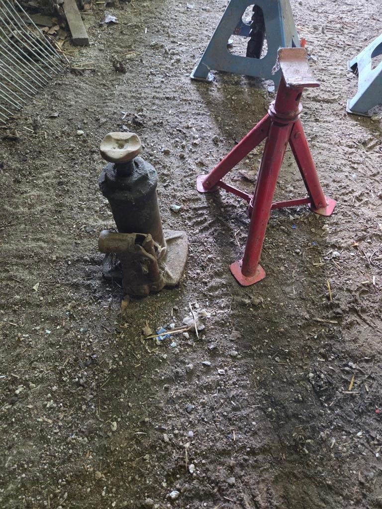 Krik en assteun set - Gebruikt, Auto diversen, Ophalen, Gebruikt, Hydraulisch, Potkrik