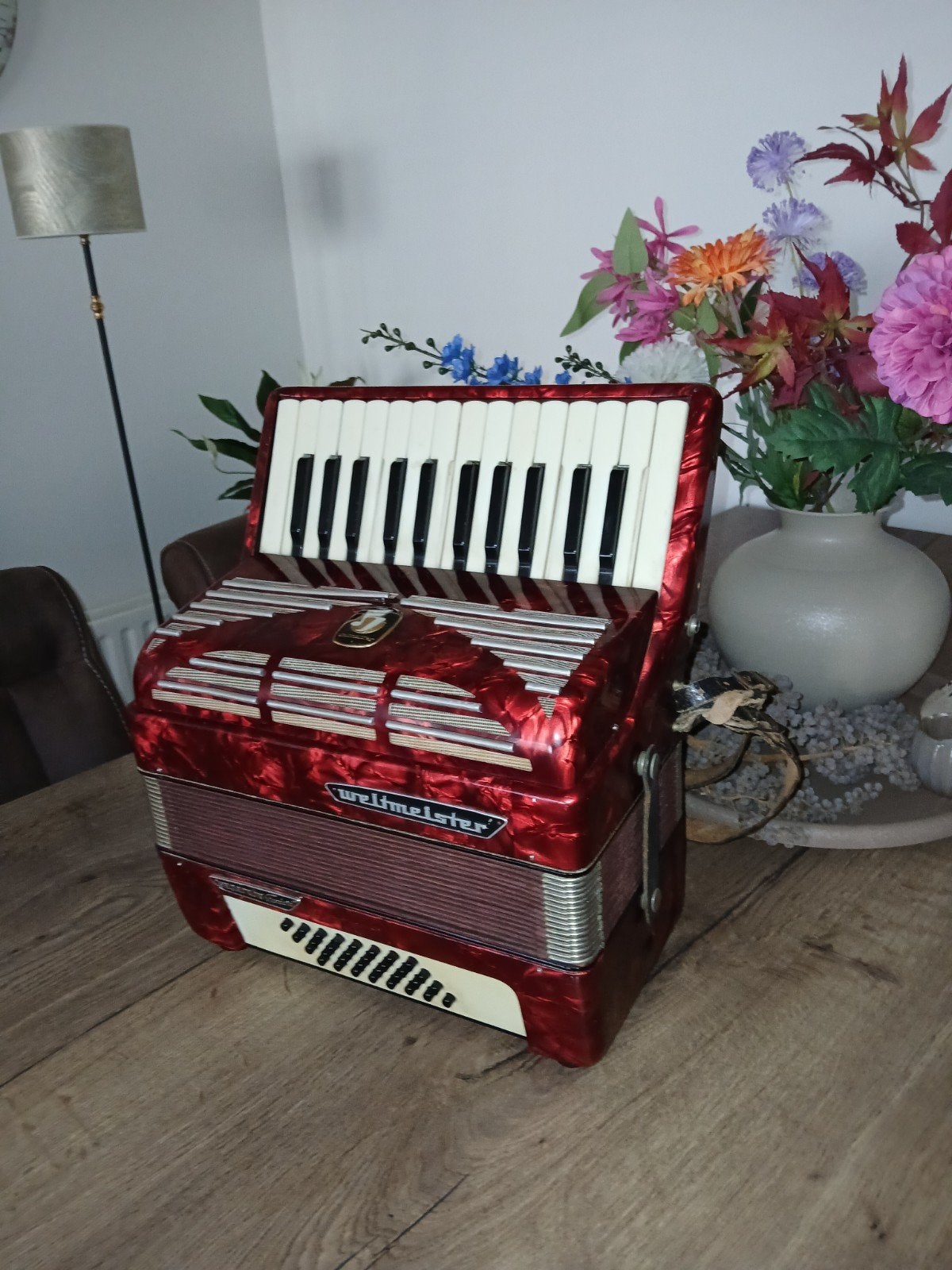 playback zelfspelende accordeon nieuwstaat, Muziek en Instrumenten, Ophalen of Verzenden, Zo goed als nieuw, 120-bas, Overige merken