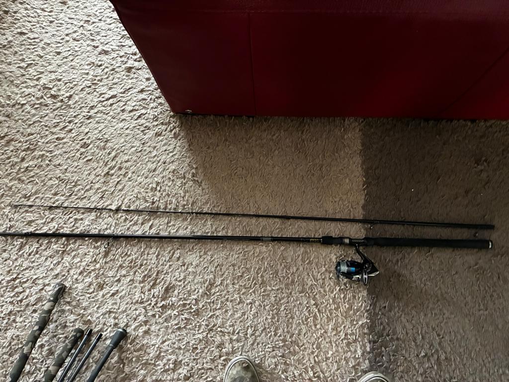Westin W3 Powerlure met Shimano molen en gevlochten lijn, Watersport en Boten, Hengelsport | Roofvissen, Zo goed als nieuw, Ophalen