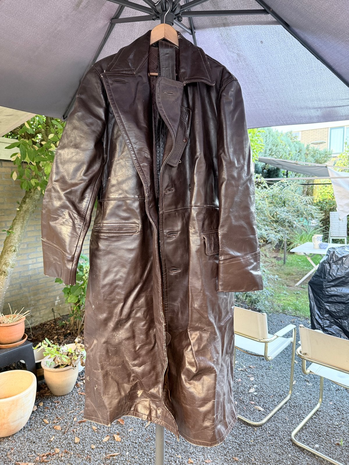 Leren vintage Solex jas, Vintage, Gebruikt, Vintage, Overige typen