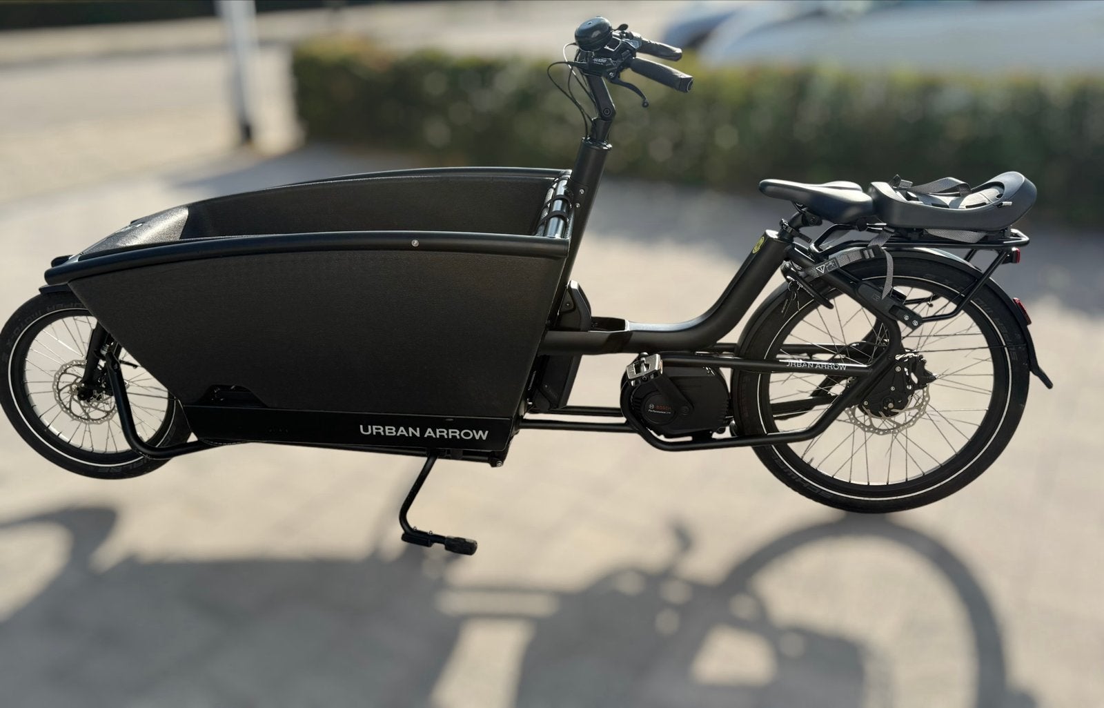 Urban Arrow Family Bosch Performance Essential 500Wh, 4 kinderen of meer, Elektrisch, Zo goed als nieuw, Schijfrem