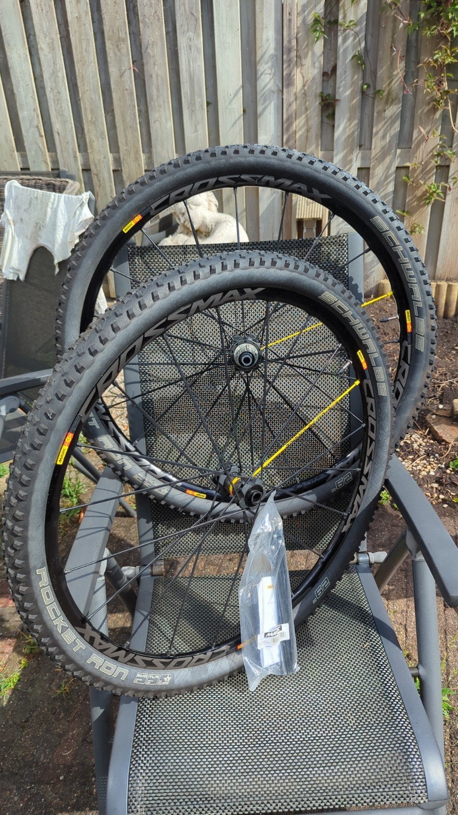 Mavic 29" SL Pro MTB wielen met nieuwe banden en spaken., Ophalen