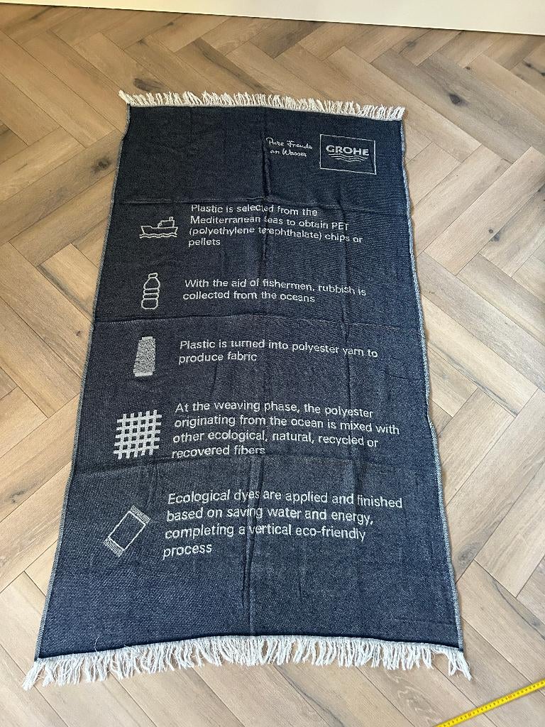 Handdoek 168 x 70 cm, Ophalen of Verzenden, Zo goed als nieuw, Blauw, Handdoek