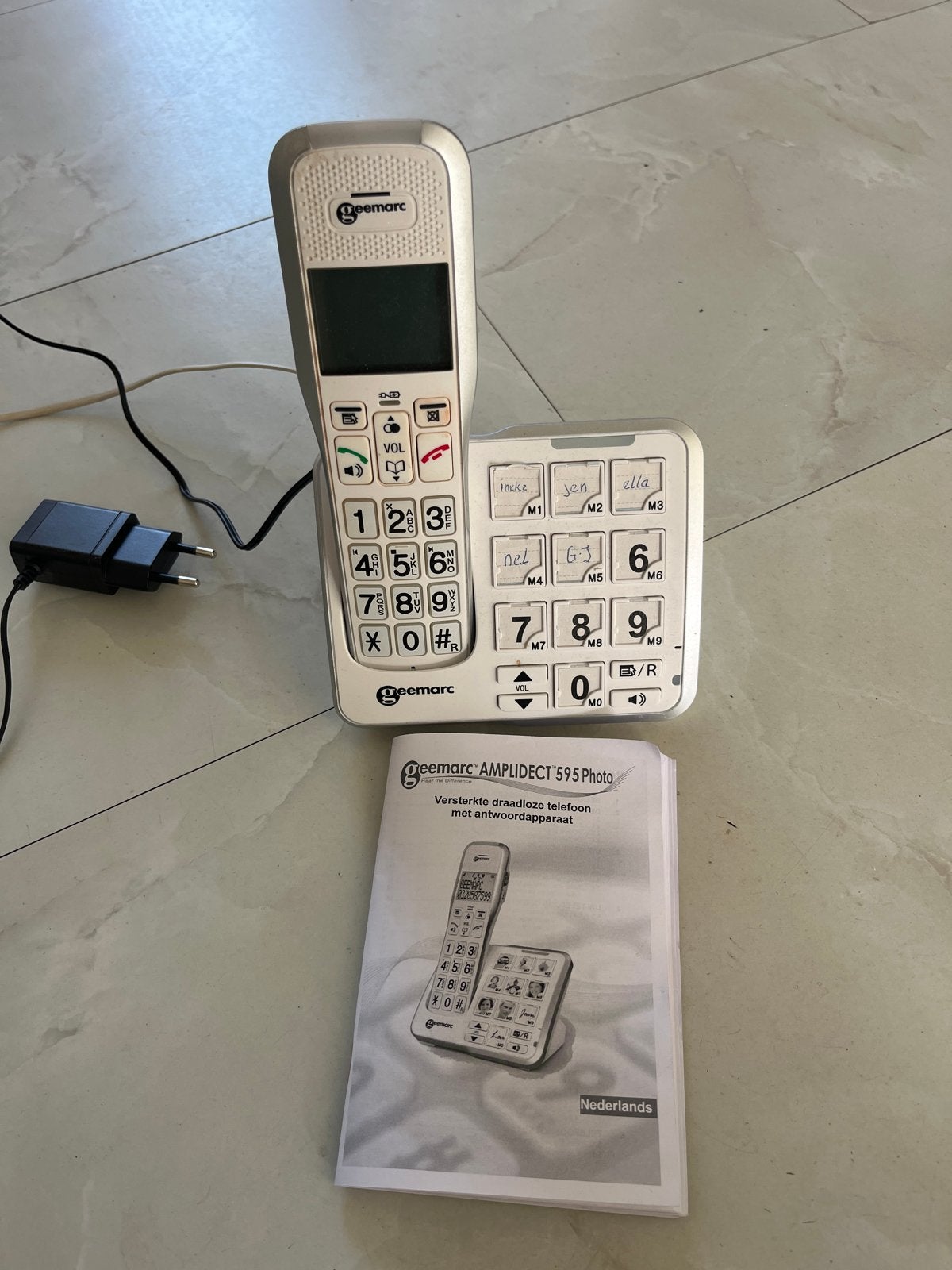 Geemarc Amplidect 595 Photo draadloze telefoon, Ophalen of Verzenden, Gebruikt, 1 handset