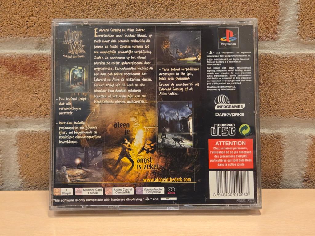 Alone in the Dark The New Nightmare - Sony PlayStation 1, Avontuur en Actie, Hilversum, Gebruikt, Vanaf 18 jaar