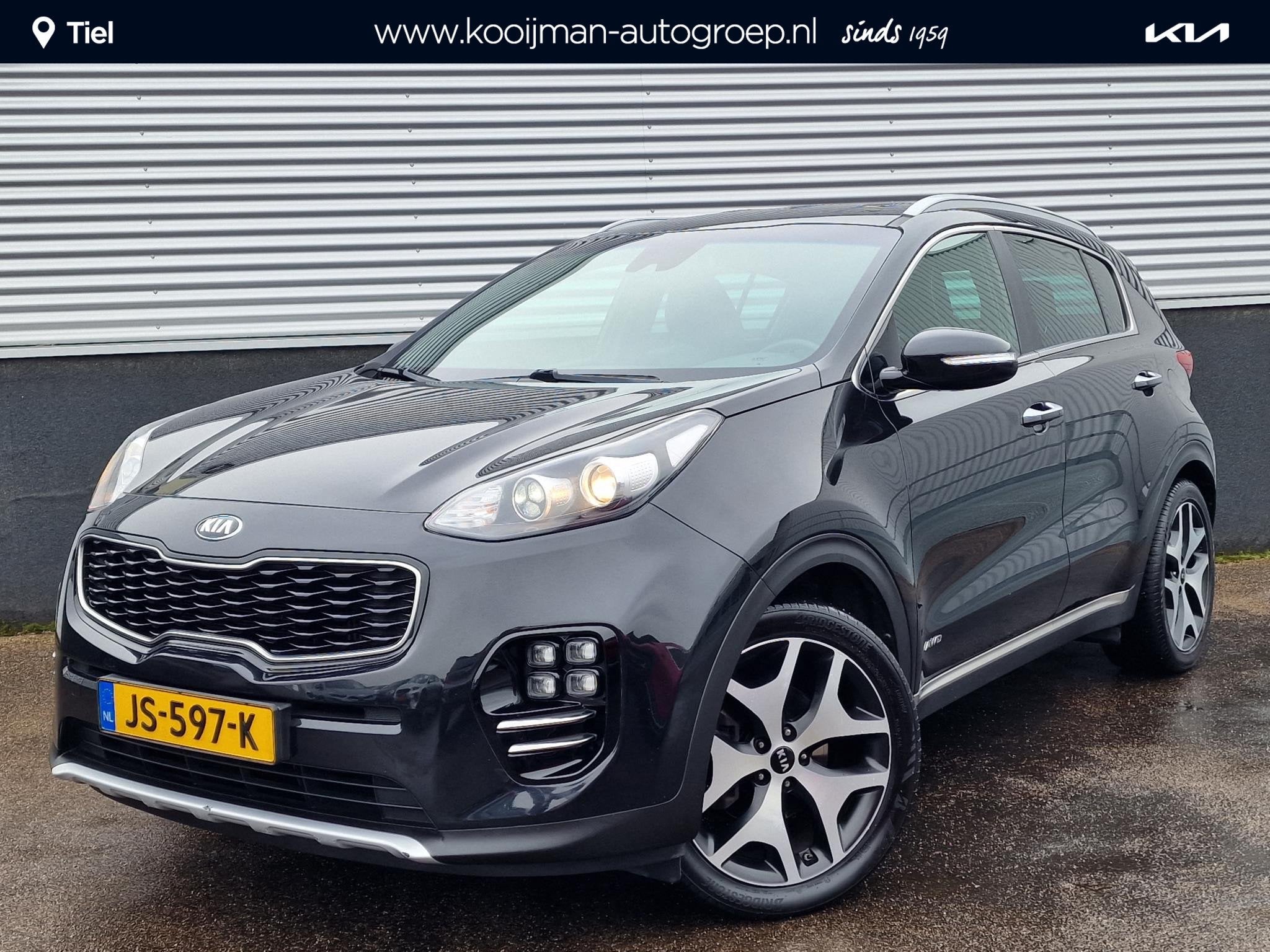 Kia Sportage 1.6 T-GDI 4WD GT-Line First Edition Nieuw gelev, Auto's, Parkeersensor, Gebruikt, 4 cilinders, Zwart