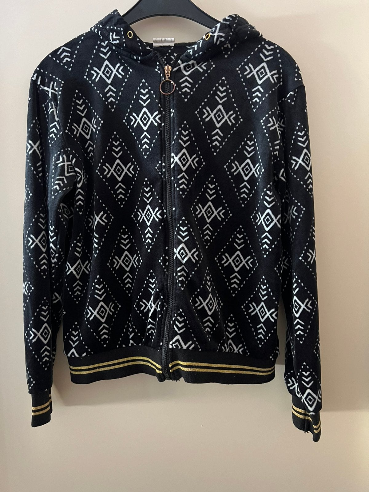 Patty Brard velours hoody hoodie, mt S/M, zgan, Ophalen, Zo goed als nieuw