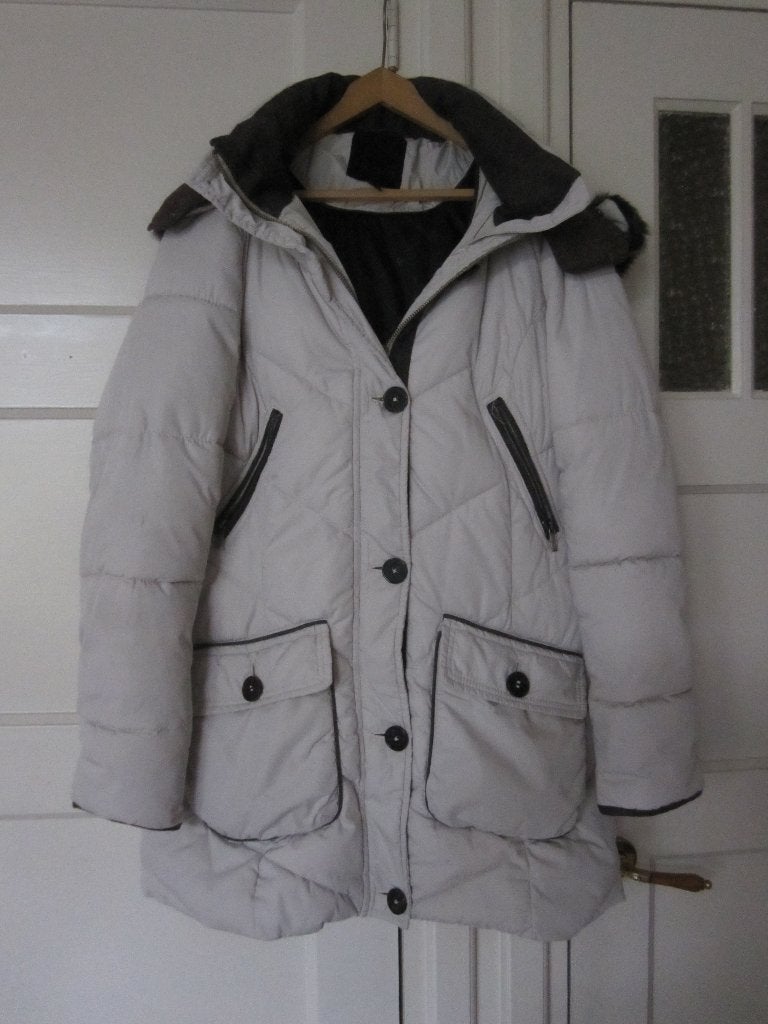 RESET Gewatteerde dames jas 38 z.g.a.n, Kleding | Dames, Maat 38/40 (M), Beige, Ophalen of Verzenden, Zo goed als nieuw