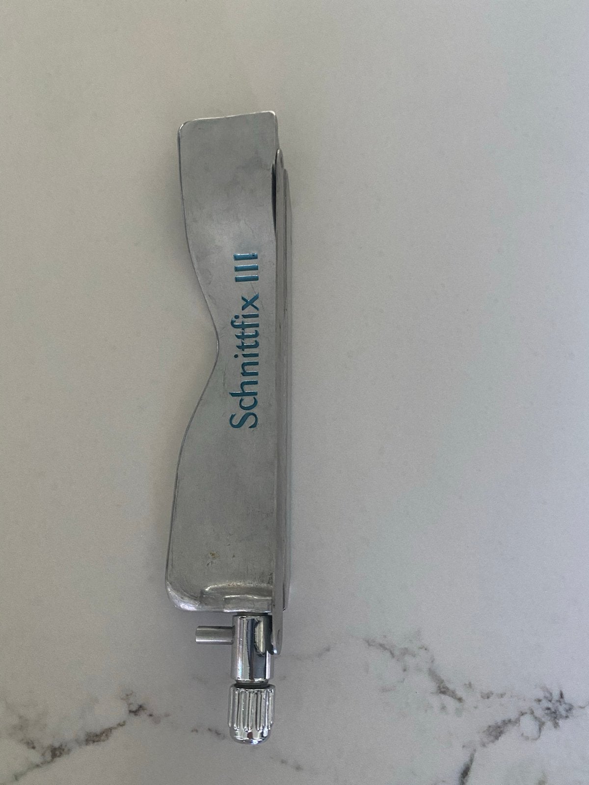 Schnittfix III Broodsnijder - Vintage Duitse Kwaliteit, Gebruikt, Zilver, Ophalen of Verzenden, Metaal