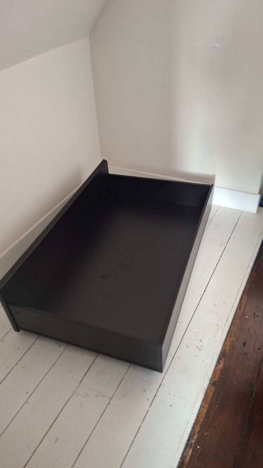 IKEA MALM Bedlade Zwart - Zo goed als nieuw, Ophalen, Eenpersoons, Zwart, Zo goed als nieuw