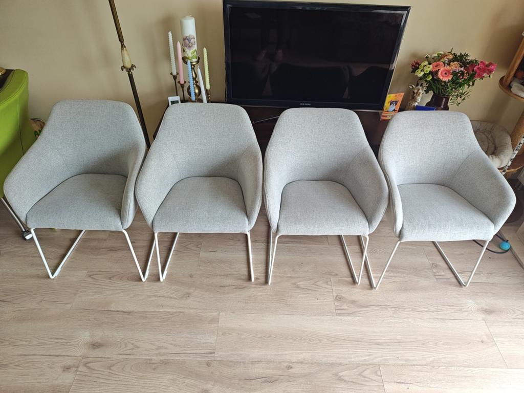 4x Ikea Tossberg, Ophalen, Zo goed als nieuw, Wit, Vier