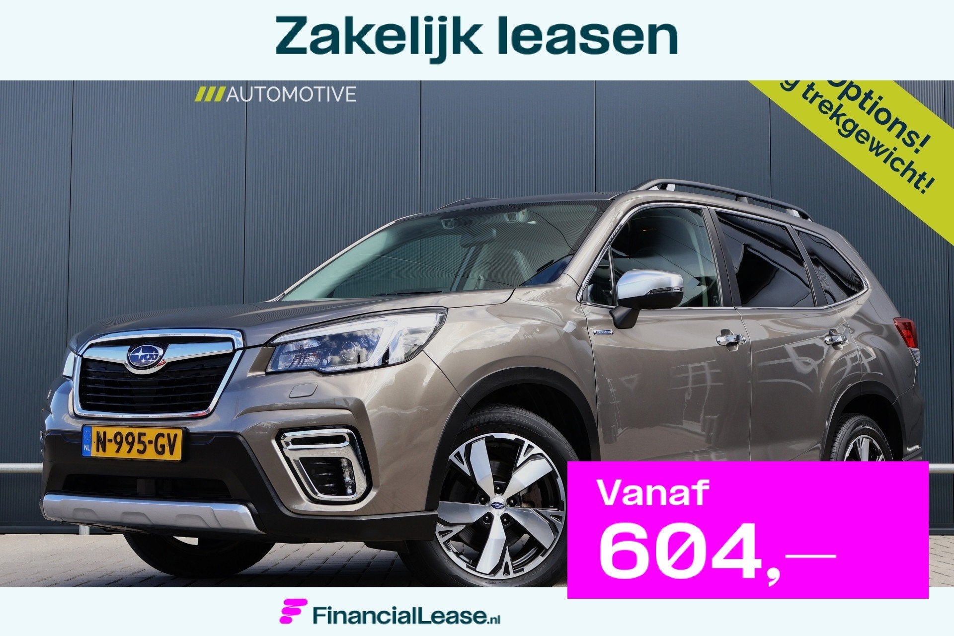 Subaru Forester 2.0i e-BOXER Premium 4WD | Trekhaak | Leer |, Dealer onderhouden, 4 cilinders, Leder, Bedrijf