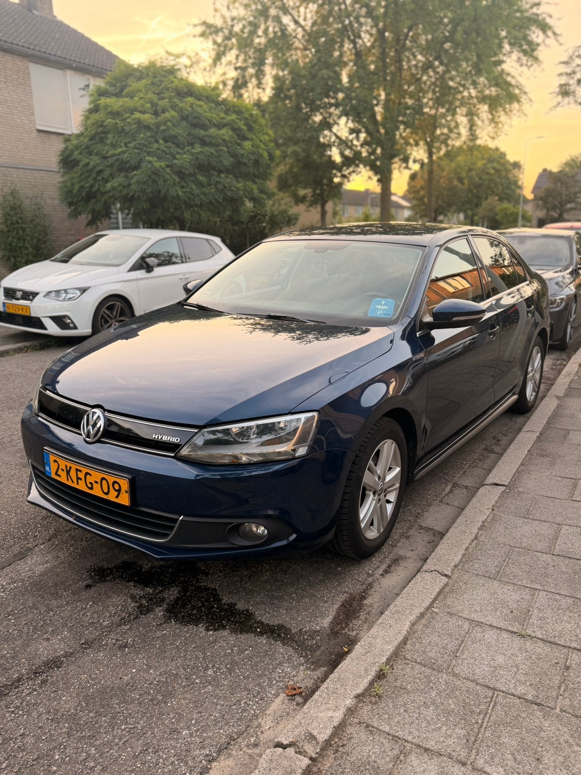 Volkswagen Jetta 1.4 TSI Hybrid 170pk 7-DSG 2013 Blauw, Auto's, Volkswagen, 600 kg, Blauw, Origineel Nederlands, 1405 kg