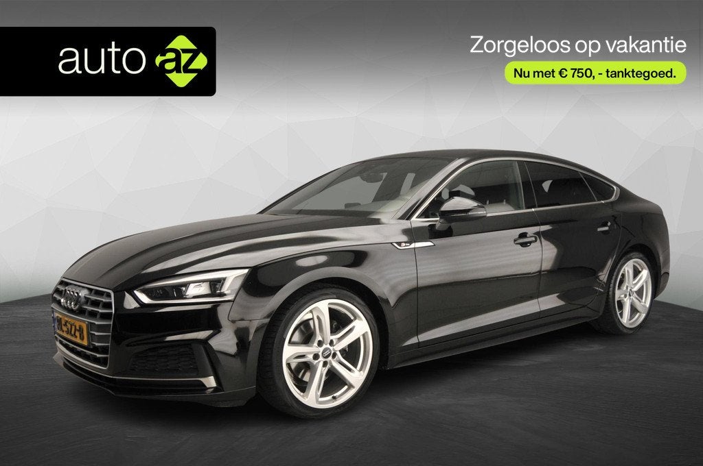 Audi A5 Sportback 2.0 TFSI MHEV Sport S-line Edition | Afgev, Auto's, Audi, Gebruikt, 1984 cc, Leder en Stof, Zwart