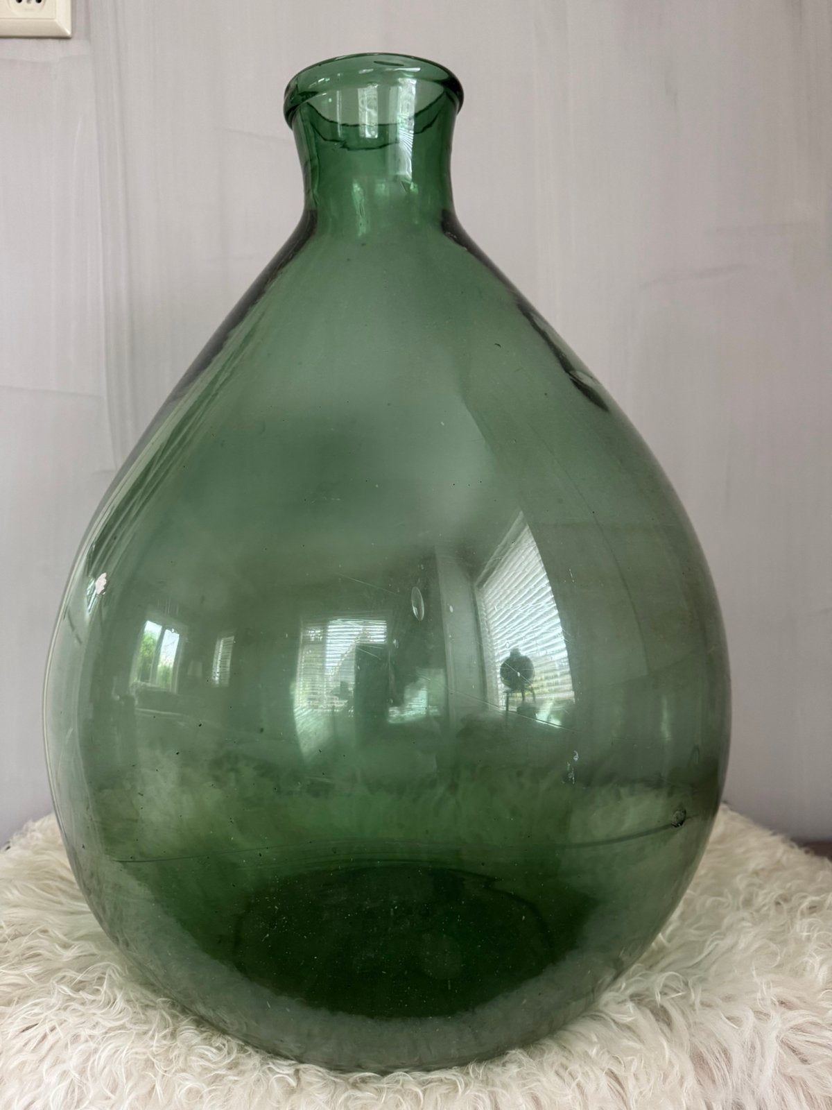 Oude gistfles glas groen, Antiek en Kunst, Curiosa en Brocante, Ophalen