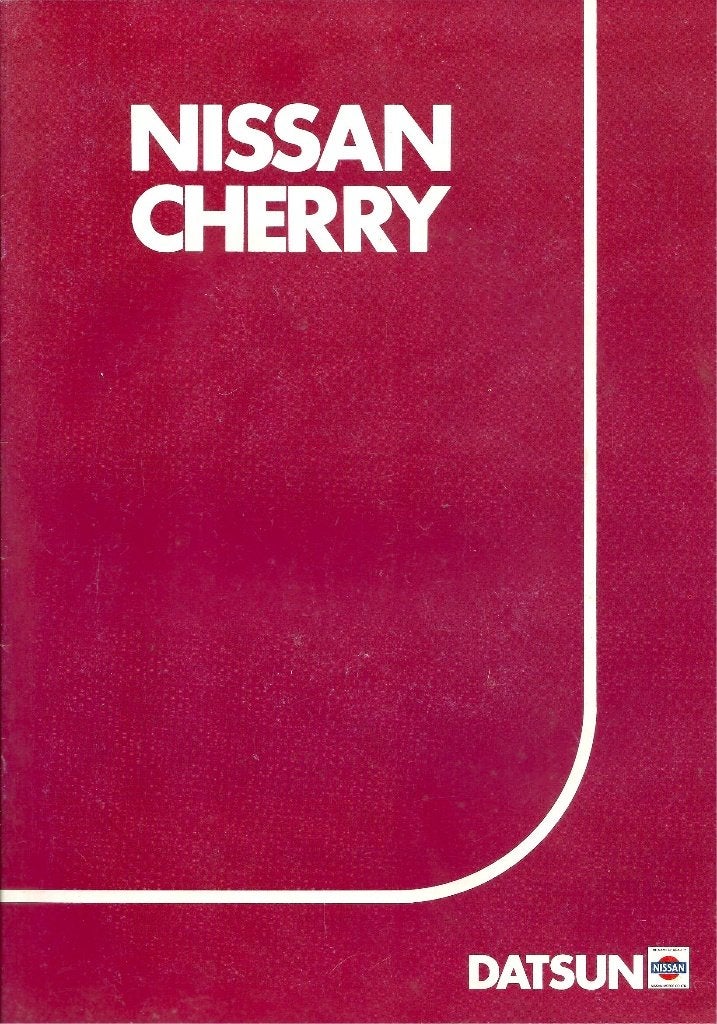 Folder Nissan Cherry 1982, Ophalen of Verzenden, Gelezen, Nissan