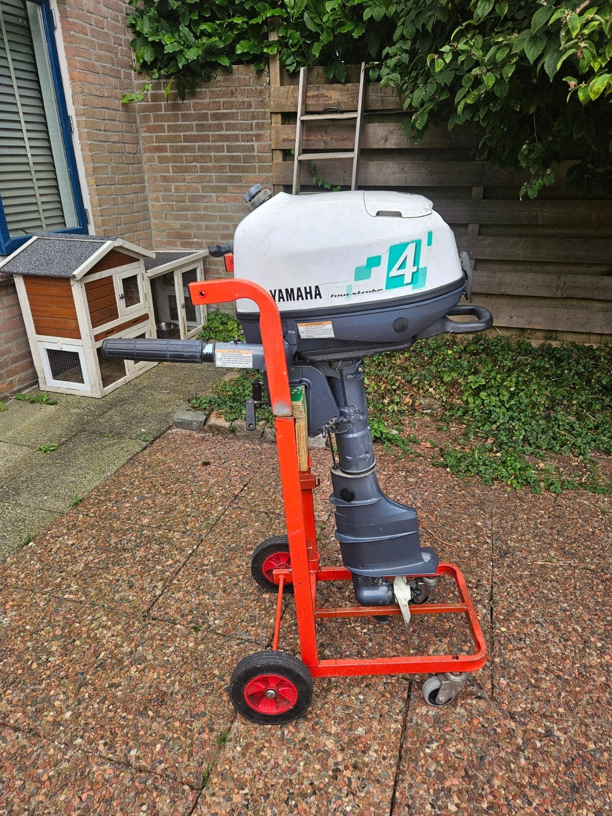 Yamaha 4PK 4 takt buitenboordmotor knuppel fourstroke, Ophalen of Verzenden, Gebruikt