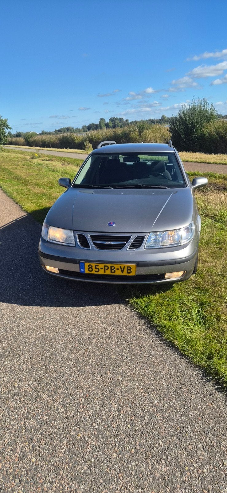 Saab 9-5 Estate - Ruime en Comfortabele Gezinsauto, Auto's, Dealer onderhouden, Stof, Zwart, Zilver of Grijs