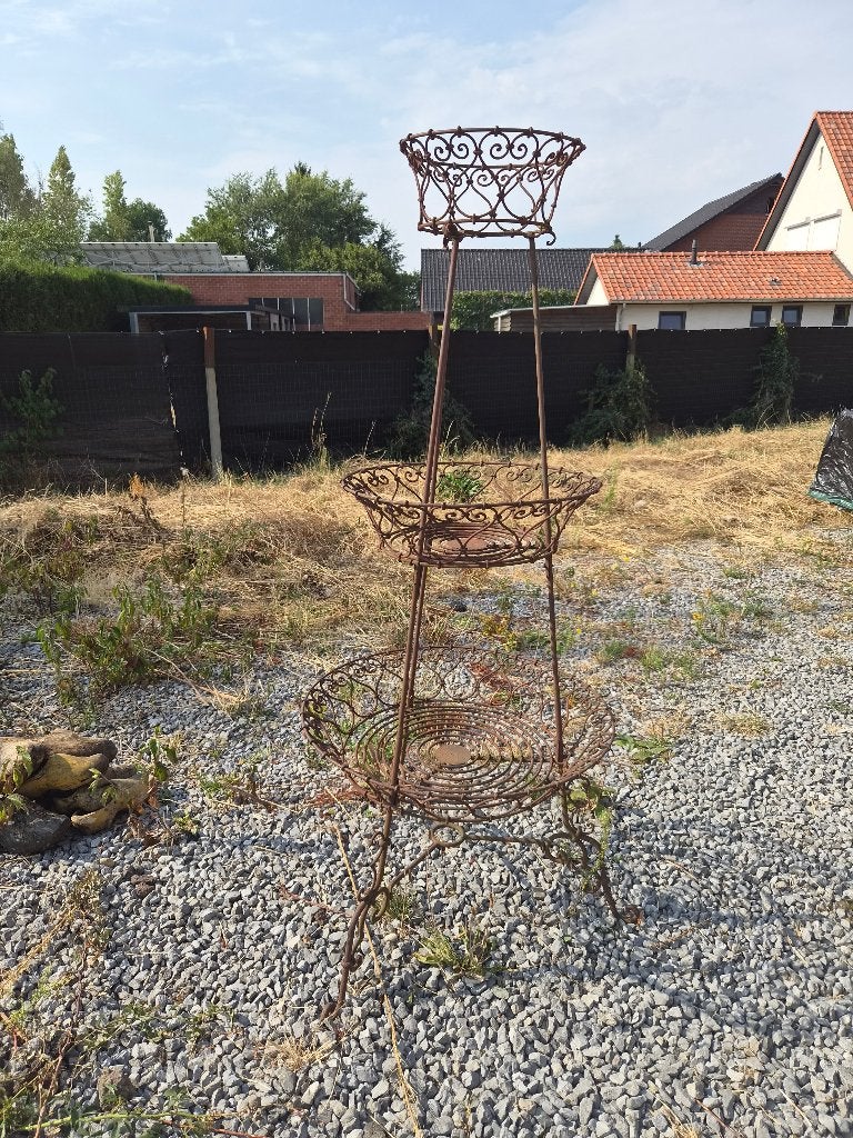 Unieke Vintage Trapsgewijze 3-laags Plantenrek., Ophalen