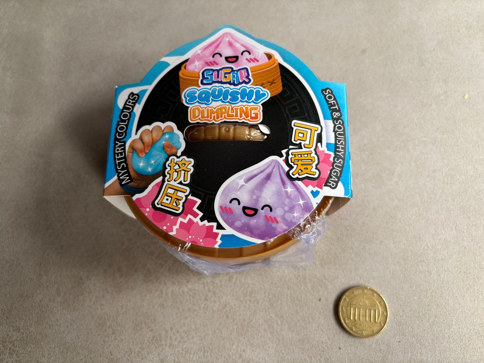 Kawaii Fidget Sugar Squishy Dumpling in Stoommand – 9cm, Ophalen of Verzenden, Nieuw, Jongen of Meisje