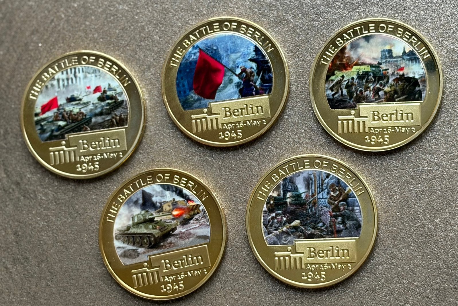US Army collection battle of Berlin WW2 coins, Verzenden, Landmacht, Amerika