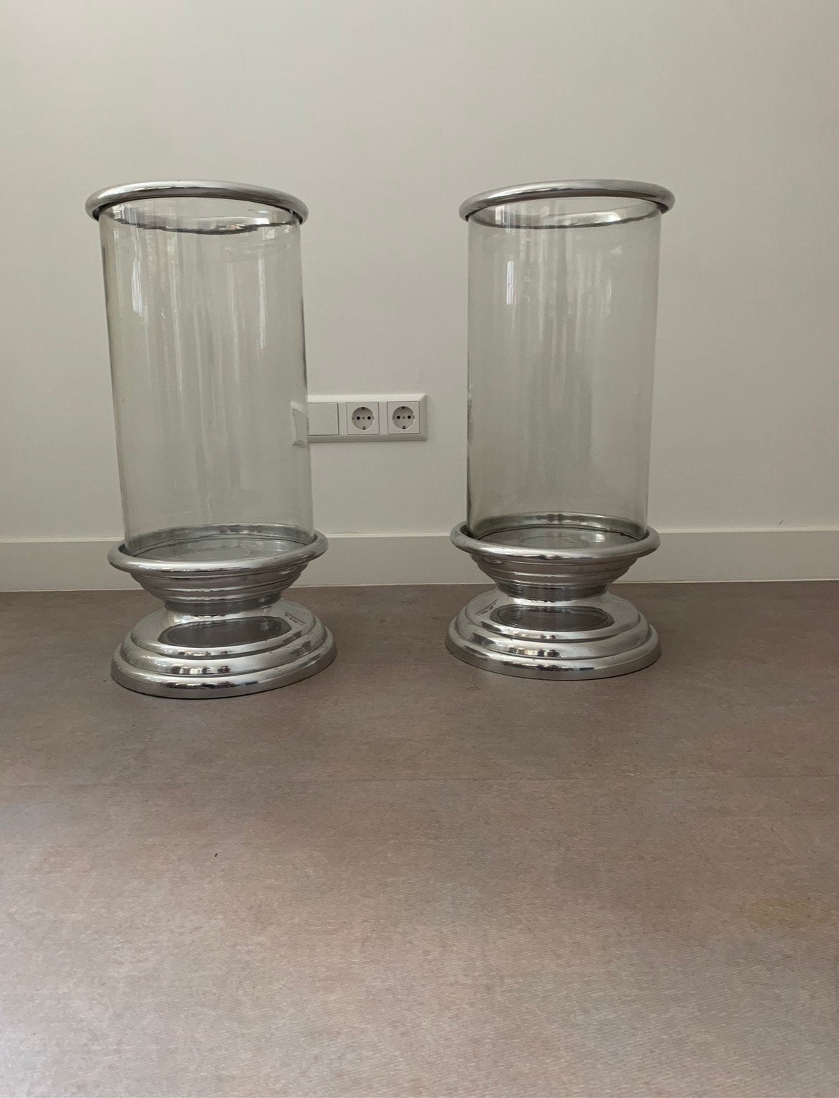 Grote windlichten, Ophalen, Zo goed als nieuw, Glas