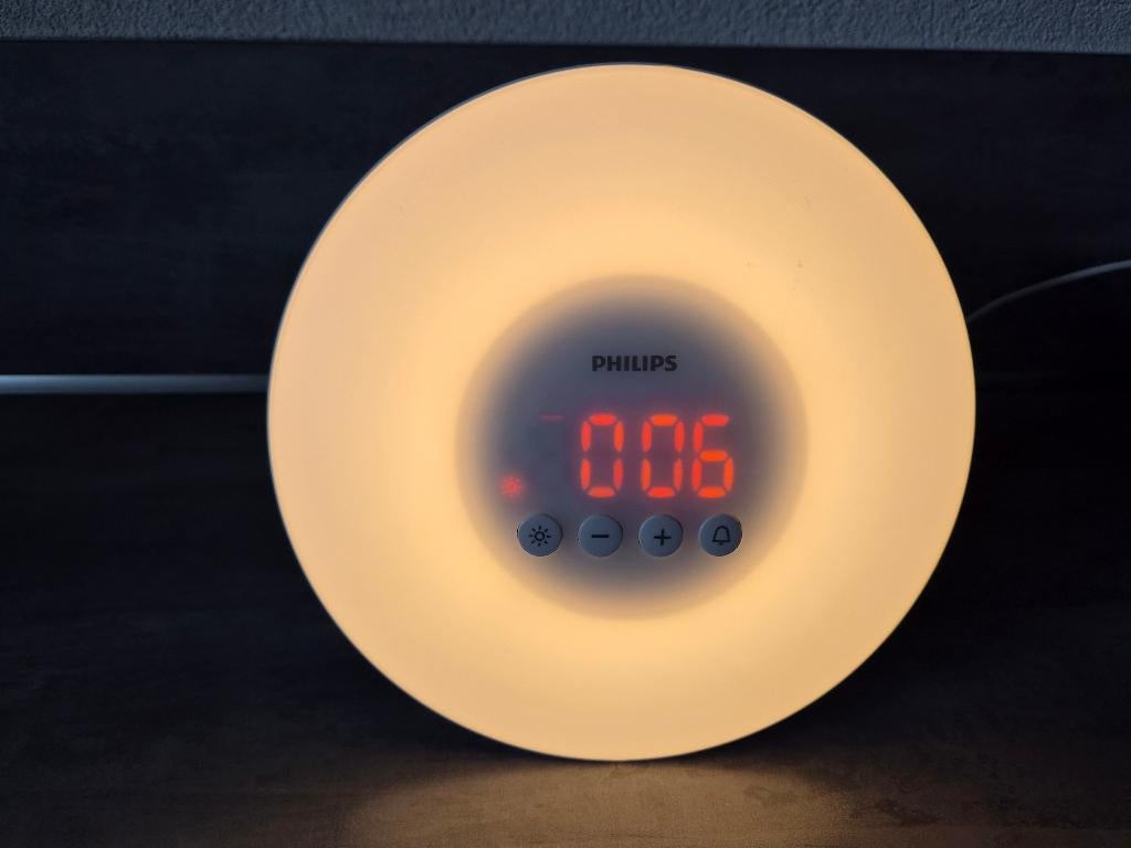 Philips Wake-Up Light HF3500, Witgoed en Apparatuur, Wekkers, Gebruikt, Digitaal, Ophalen of Verzenden