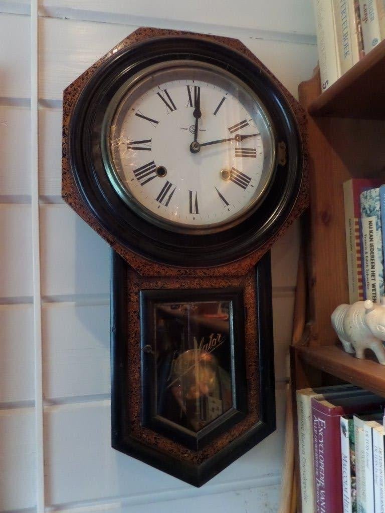 Schoolklok Regulator, Huis en Inrichting, Ophalen of Verzenden, Gebruikt