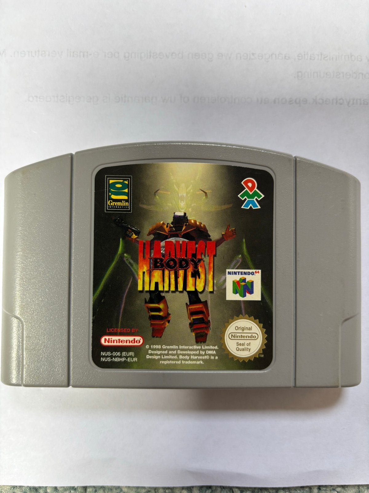 Body Harvest N64 - Klassiek Actie-Avontuur Spel, Spelcomputers en Games, Gebruikt, 1 speler, _, _