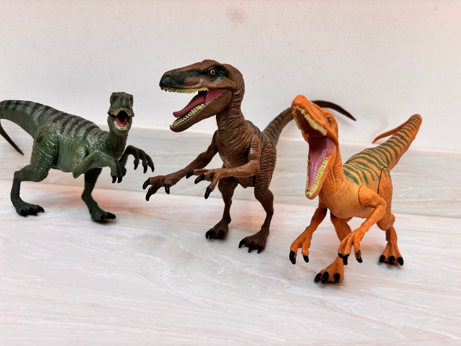 Jurassic World Raptors - Set van 3 Dinosaurus Speelgoed, Ophalen of Verzenden, Gebruikt, Jongen of Meisje