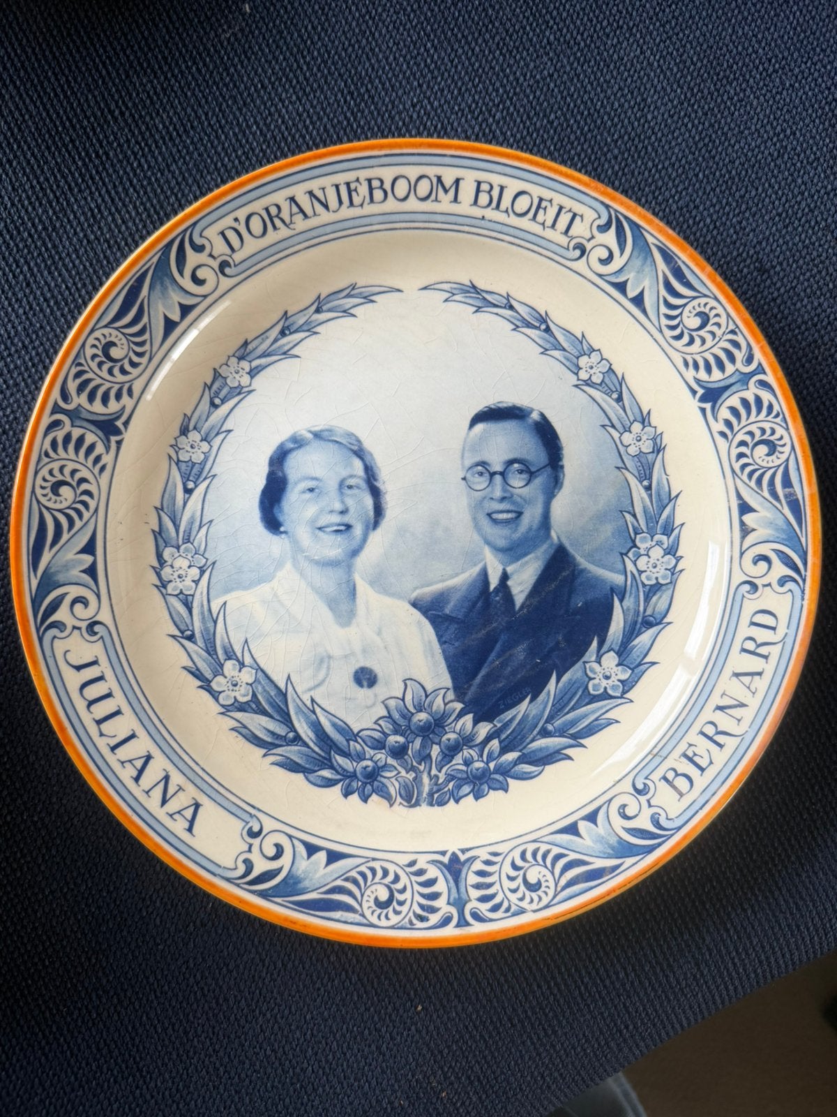 Gedenkbord 1937, Antiek en Kunst, Antiek | Wandborden en Tegels, Ophalen of Verzenden