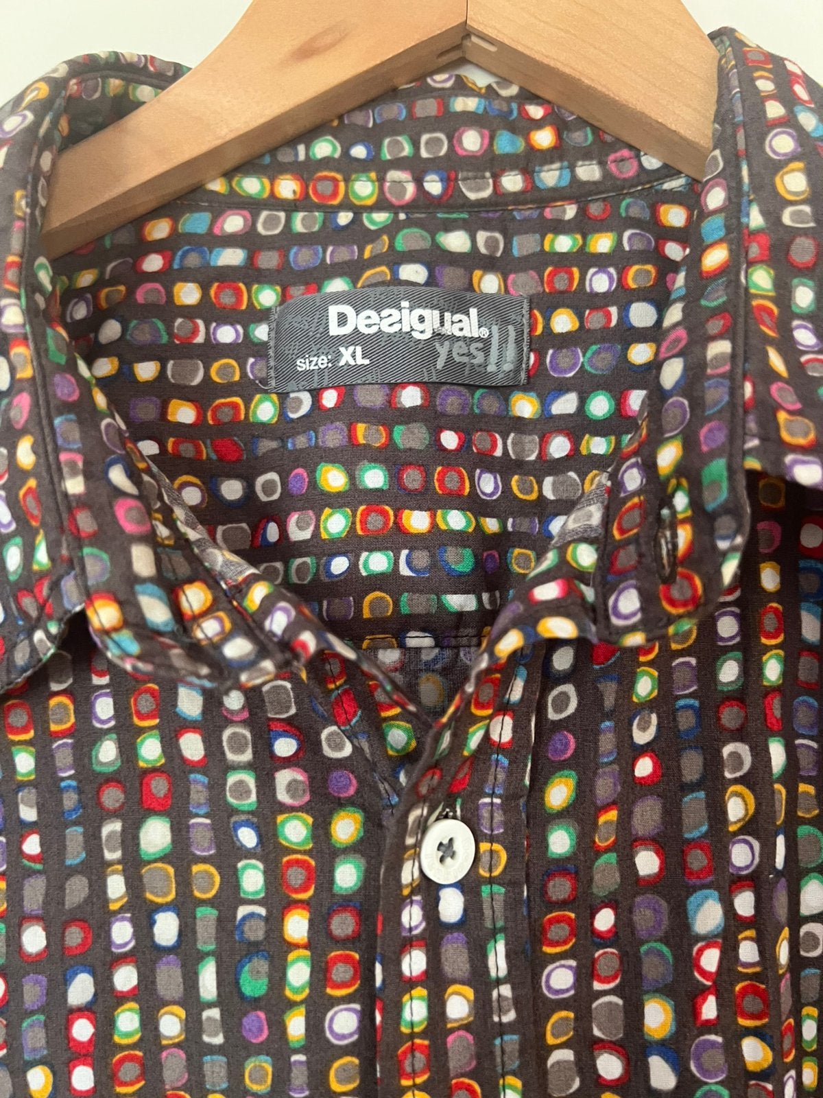 Desigual mooi overhemd/ maat xl, Kleding | Heren, Verzenden, Zo goed als nieuw, Rood, Halswijdte 43/44 (XL)