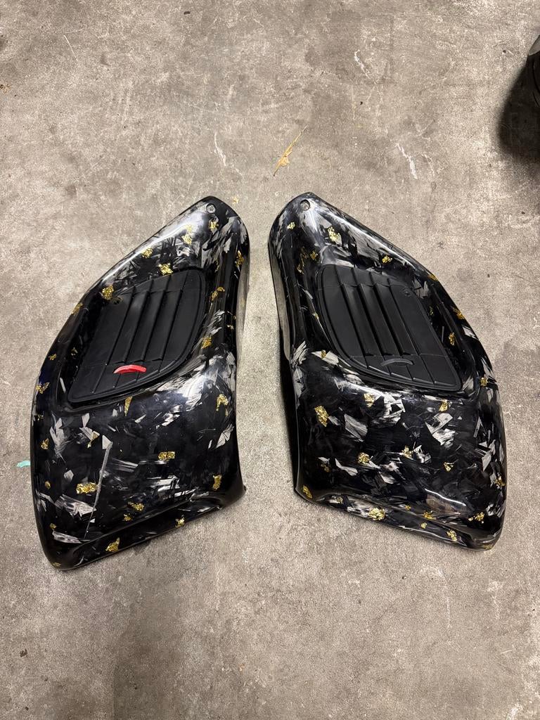 Gilera runner forged carbon radiateur kappen, Ophalen of Verzenden