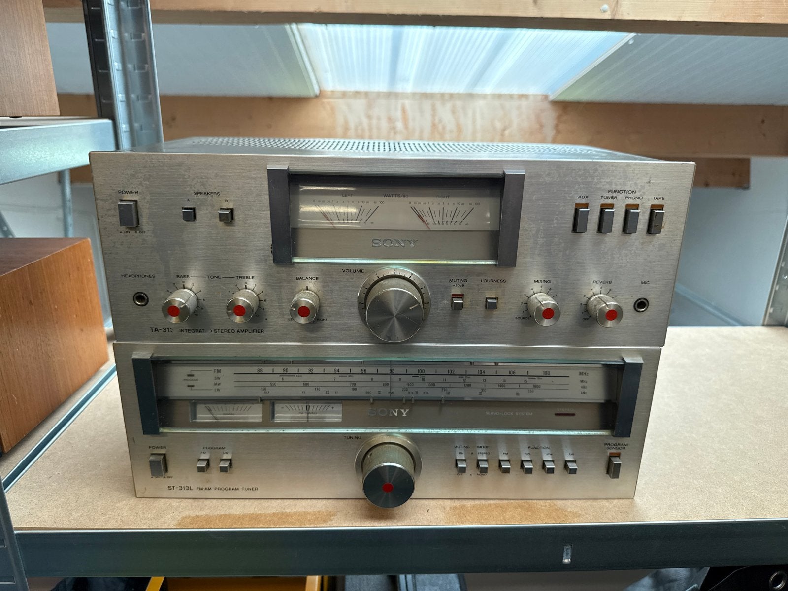 Vintage Sony Stereo Set: Versterker TA-313L & Tuner ST-313L, Gebruikt, Tuner of Radio, Sony, Losse componenten