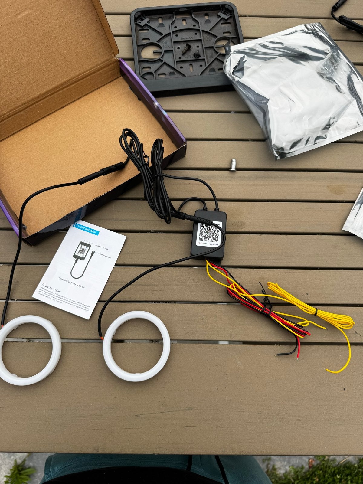 Angel Eyes RGB met Bluetooth - Nieuw in verpakking, Fietsen en Brommers, Brommeronderdelen | Scooters, Ophalen of Verzenden, Nieuw