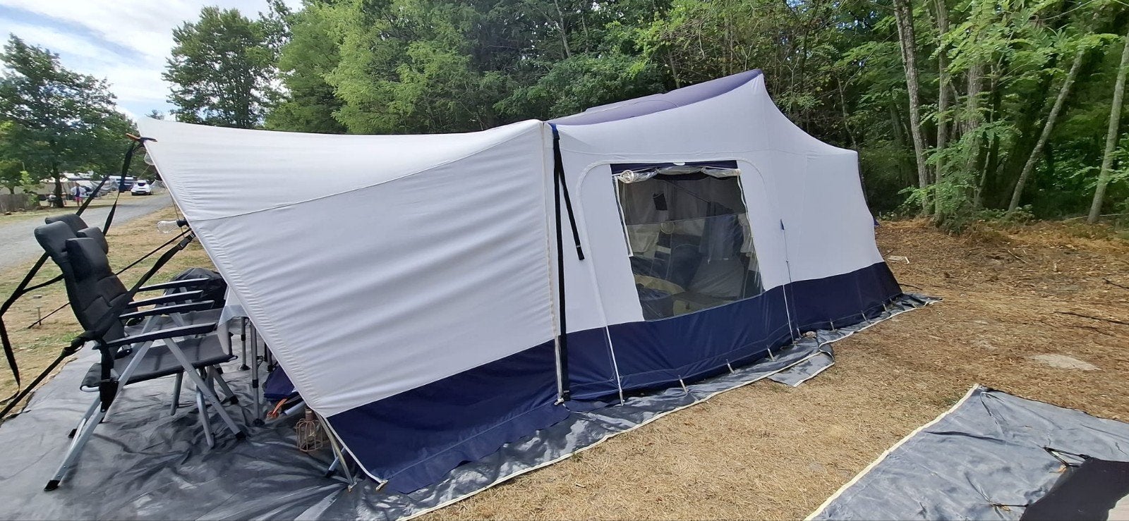 mooie Jamet Jametic, Caravans en Kamperen, Ophalen, Blauw, Aanwezig, Jamet