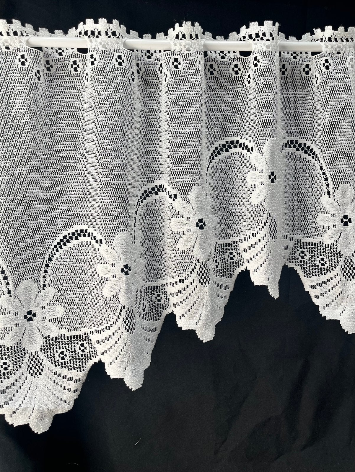 Vitrage valletje wit met verschillende hoogtes, Wit, Nieuw, Ophalen of Verzenden, 200 cm of meer