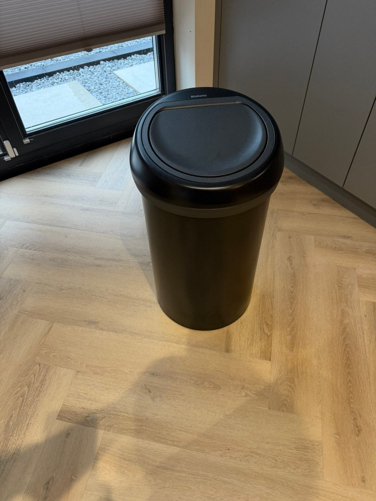 Brabantia prullenbak 60 l, Huis en Inrichting, 40 liter of meer, Ophalen, Zo goed als nieuw, Rvs
