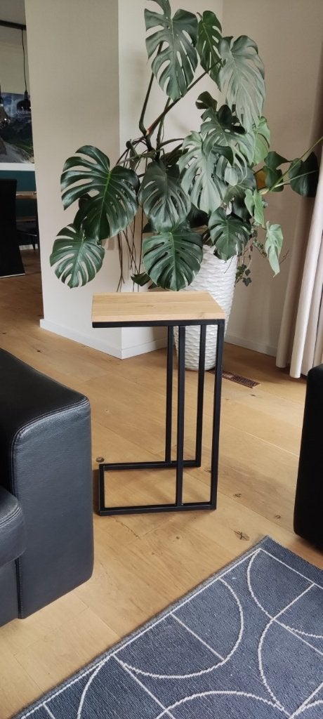 Schuiftafel banktafel, nieuw! Op uw hoogte , handgemaakt!, Huis en Inrichting, Segers houtwerken, Minder dan 55 cm, Metaal of Aluminium