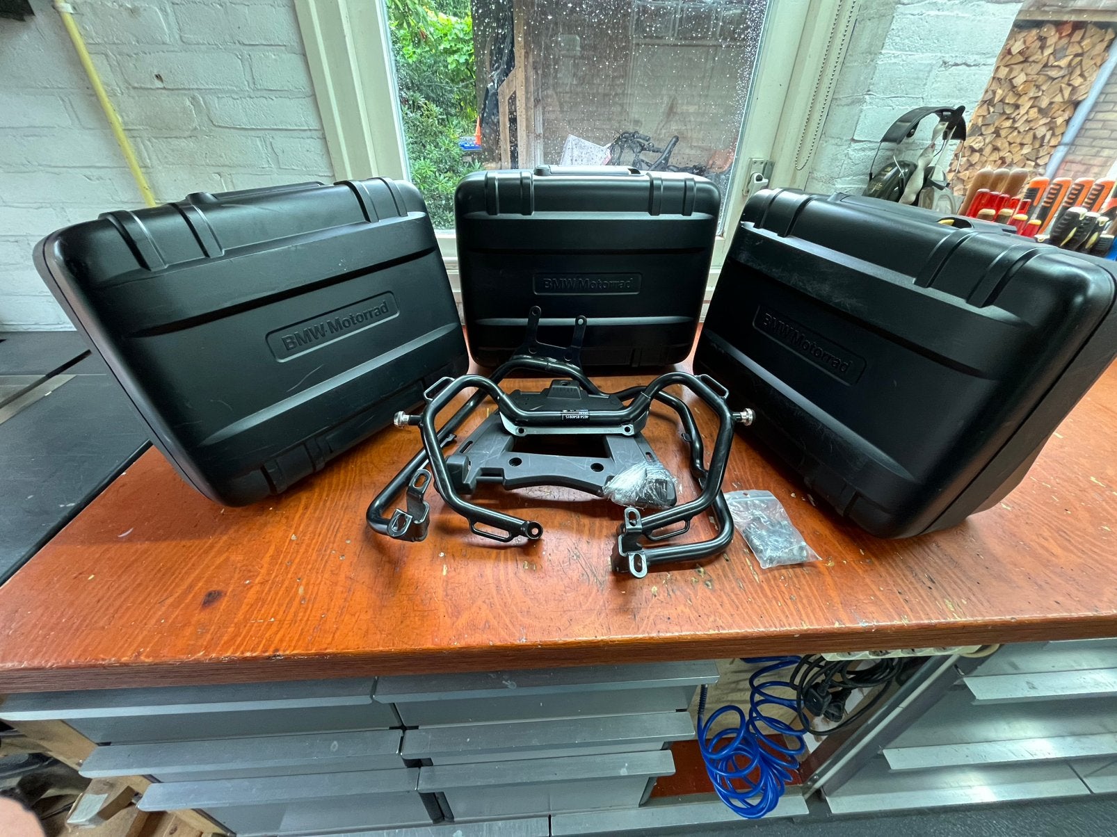 BMW f800 gs kofferset incl bevestiging!, Ophalen, Gebruikt