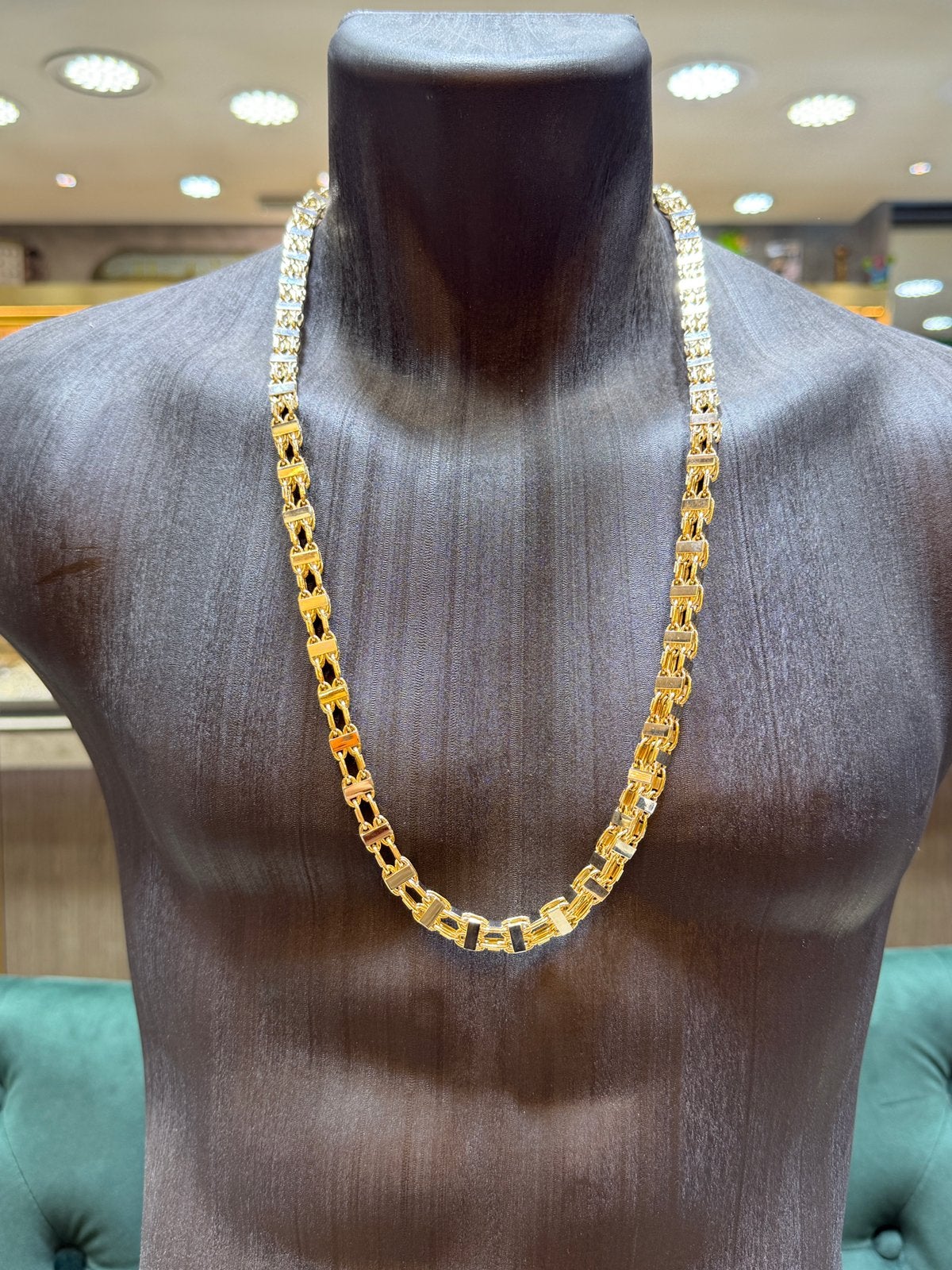14KT Goud - 125.8 Gram totaal- Armband+Ketting - MAGNUM, Ophalen, Nieuw, Goud