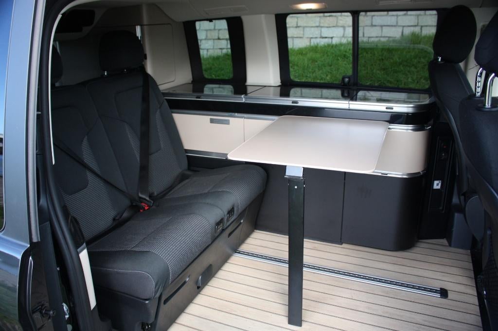 Mercedes-Benz V-Klasse Marco Polo 2.0D 140KW 2022 Zwart, Auto's, Mercedes-Benz, Automaat, Stof, 4 stoelen, Zwart