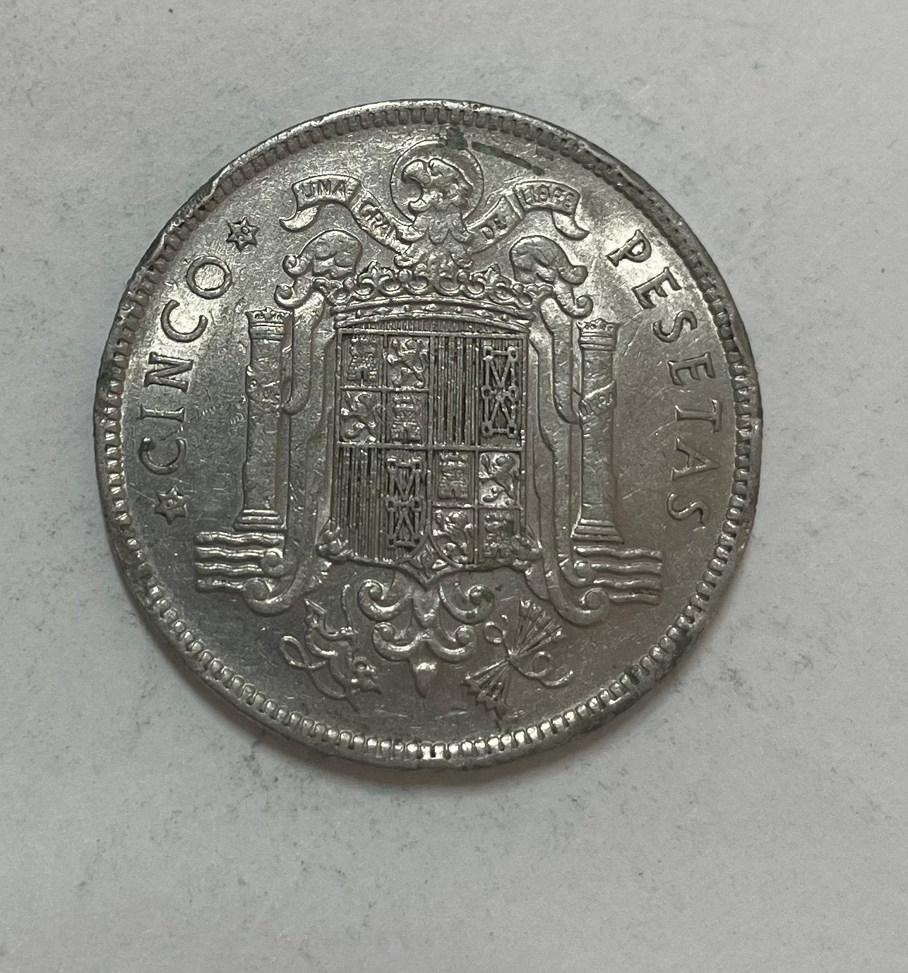 5 pesetas Spanje 1949, Ophalen of Verzenden, Overige landen