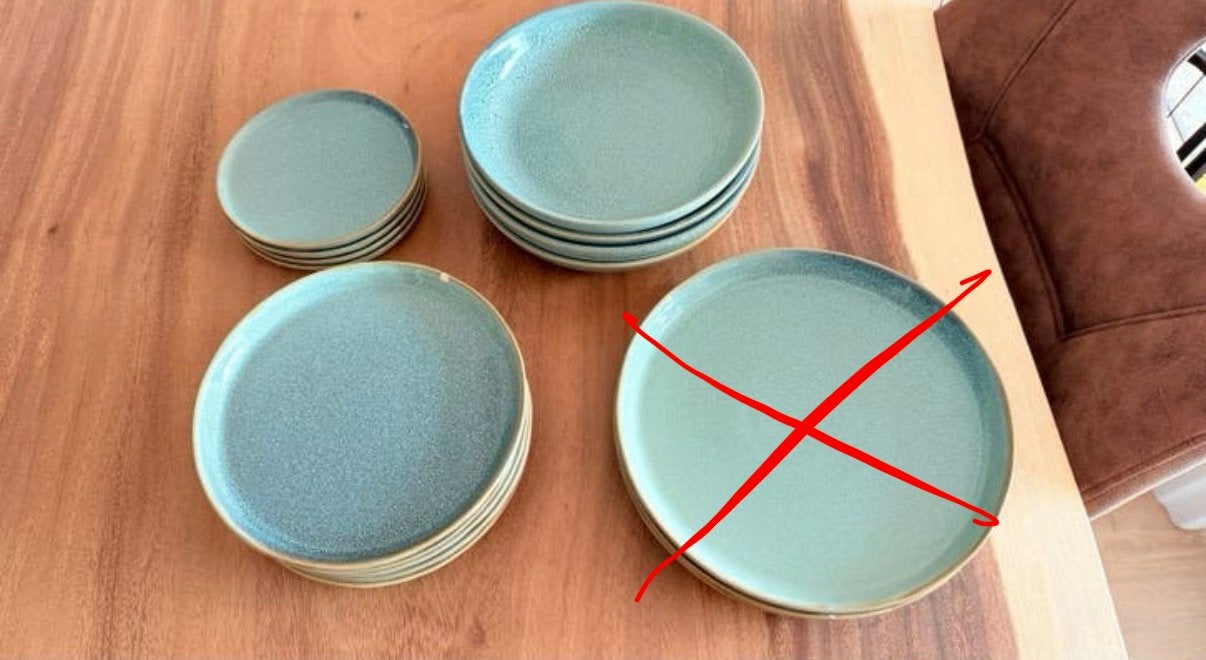 Dille & Kamille borden, kleur groen, diverse maten, Huis en Inrichting, Keuken | Servies, Ophalen, Gebruikt, Overige merken, Keramiek